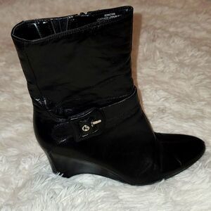 Bandolino Novia Black Leather Boot 9